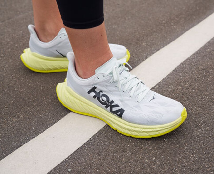 Hoka One One Koşu Ayakkabısı Kadın Beyaz - Carbon X 2 - EM2406571